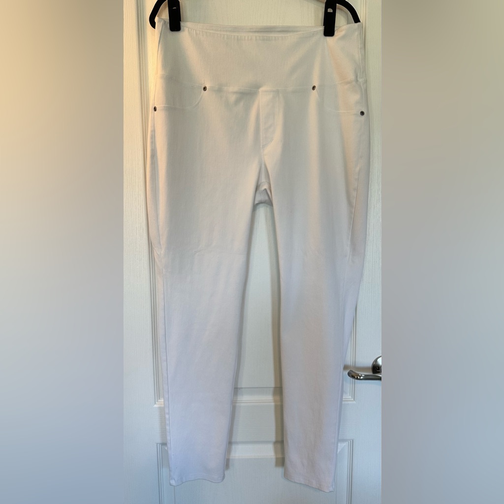 Ruby Ribbon White Jean Legging Jeggings Size Xxl Euc